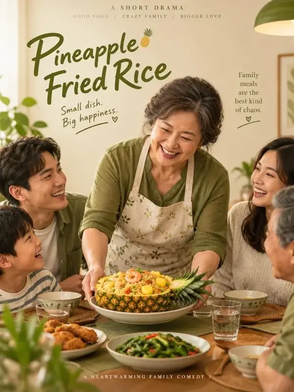 婆婆的菠萝炒饭 短剧封面 - AI短剧片家庭治愈